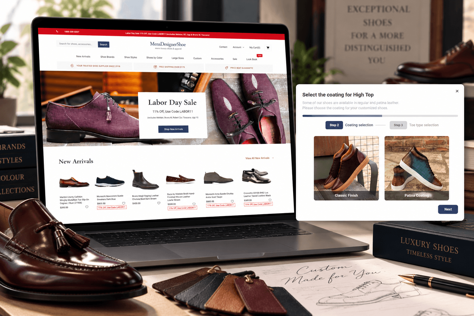 Screenshot: Migrating a custom PHP storefront to Shopify on a metaobject layer